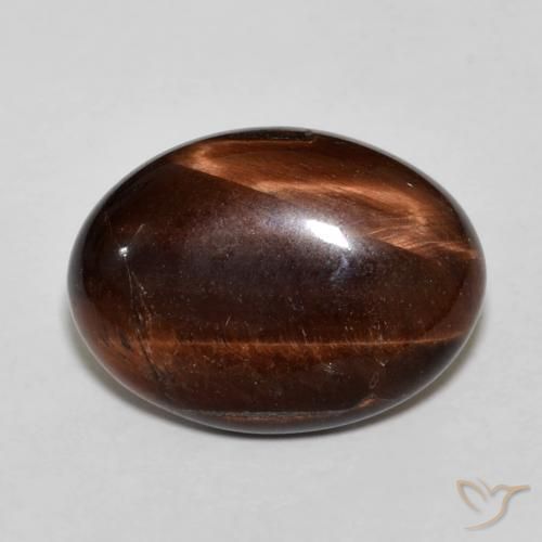 10.52ct Natural Pecan Brown Olho de Tigre, oval, Opaco