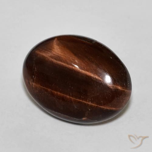 Olho de Tigre Pecan Brown Natural 10.52ct, oval, Opaco