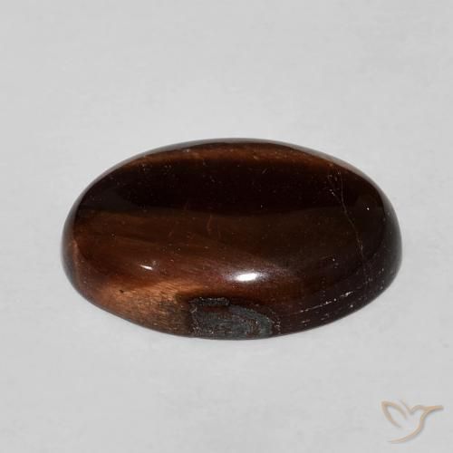 Olho de Tigre Pecan Brown Natural 10.52ct, oval, Opaco