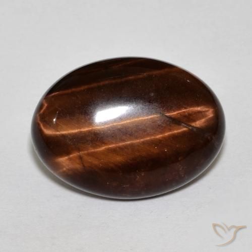 11.25ct Natural Castanho médio Olho de Tigre, oval, Opaco