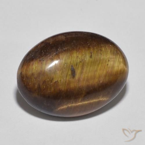 Olho de Tigre Marrom Quente Natural 9.52ct, oval, Opaco