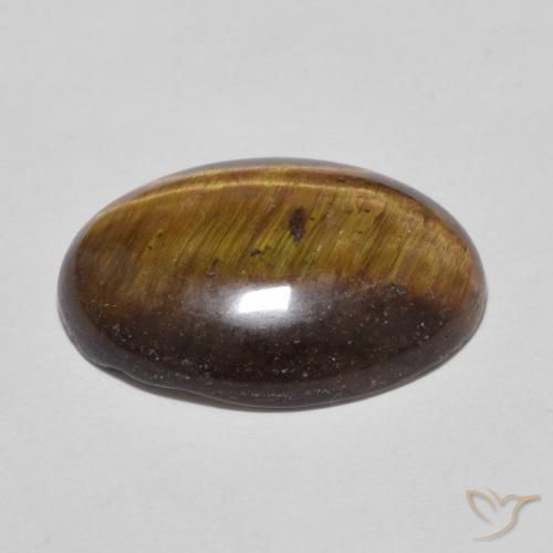 Olho de Tigre Marrom Quente Natural 9.52ct, oval, Opaco