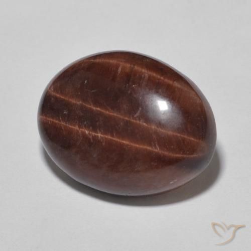 Olho de Tigre Pecan Brown Natural 7.73ct, oval, Opaco