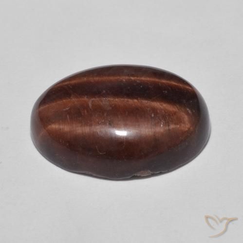 Olho de Tigre Pecan Brown Natural 7.73ct, oval, Opaco