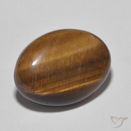 Olho de Tigre Gingerbread Marrom Natural 10.52ct, oval, Opaco