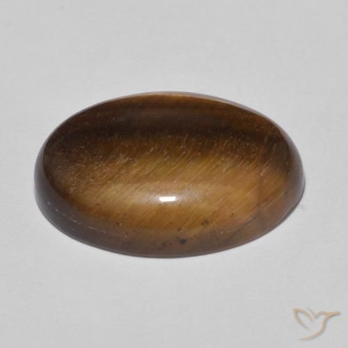 Olho de Tigre Gingerbread Marrom Natural 10.52ct, oval, Opaco