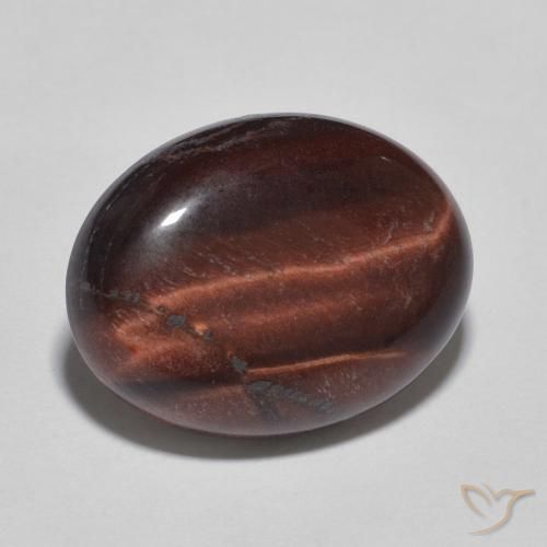 7.98ct Natural Marrom Quente Olho de Tigre, oval, Opaco