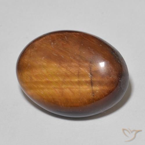 Olho de Tigre Marrom Quente Natural 10.25ct, oval, Opaco