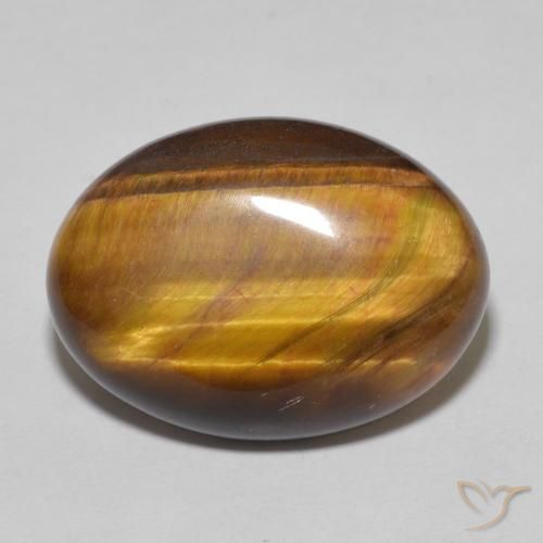 10.50ct Natural Marrom Quente Olho de Tigre, oval, Opaco