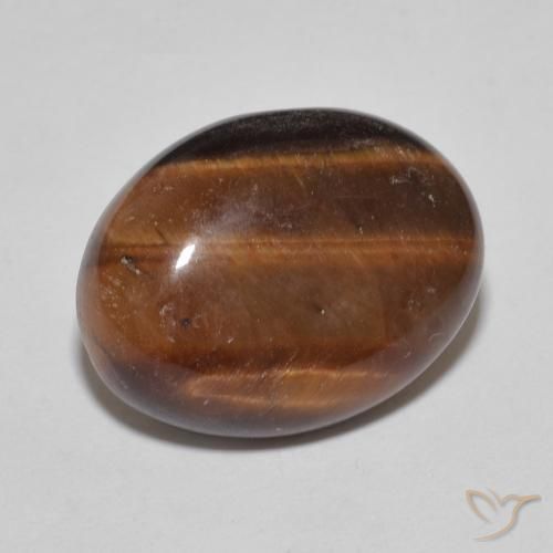 Olho de Tigre laranja marrom Natural 8.54ct, oval, Opaco