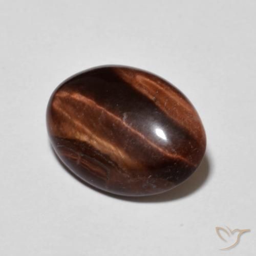 Olho de Tigre Pecan Brown Natural 4.17ct, oval, Opaco