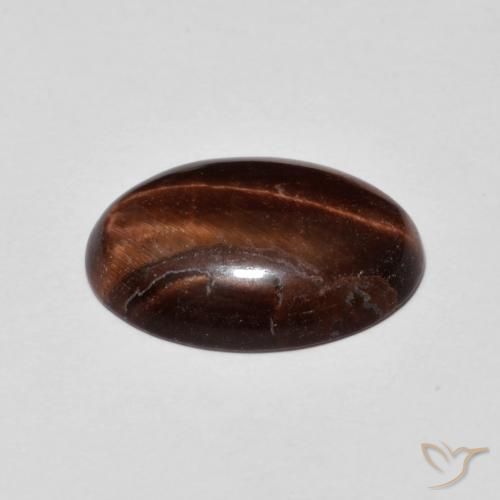 Olho de Tigre Pecan Brown Natural 4.17ct, oval, Opaco