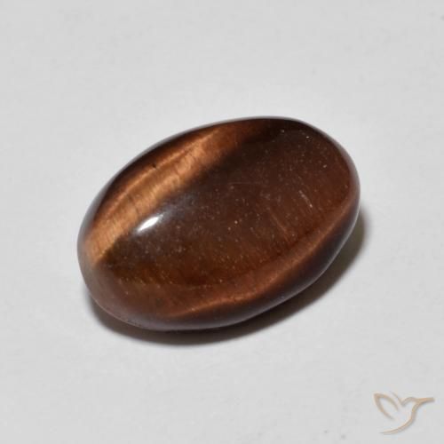 Olho de Tigre Pecan Brown Natural 5.24ct, oval, Opaco