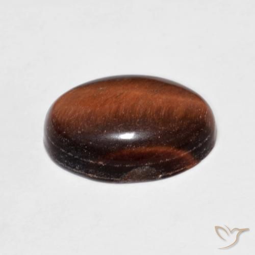 Olho de Tigre Medium Dark-Brown Natural 5.64ct, oval, Opaco