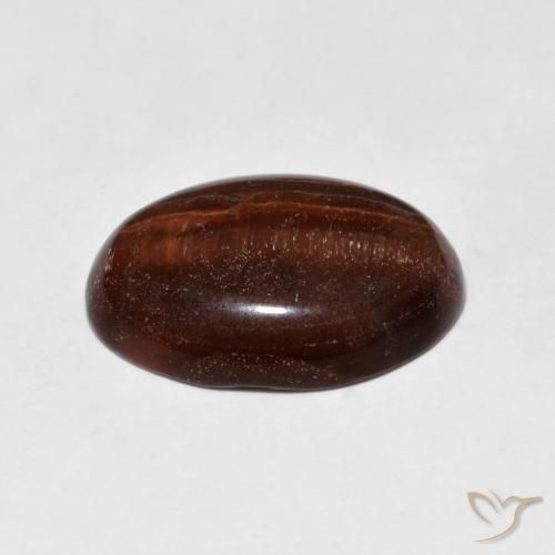 Olho de Tigre Marrom Quente Natural 4.59ct, oval, Opaco
