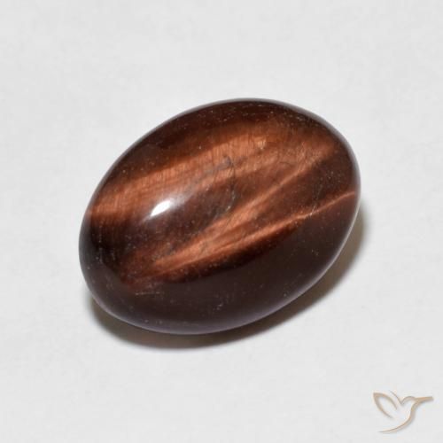 Olho de Tigre Marrom Quente Natural 5.18ct, oval, Opaco