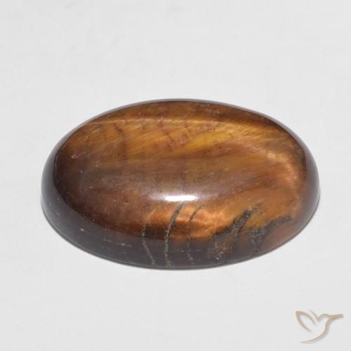 Olho de Tigre Marrom Quente Natural 10.95ct, oval, Opaco