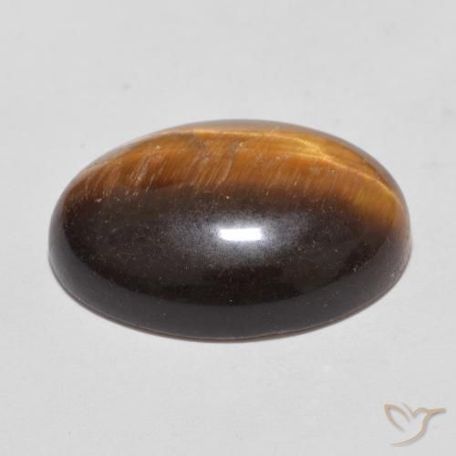 Olho de Tigre Castanho médio Natural 11.10ct, oval, Opaco