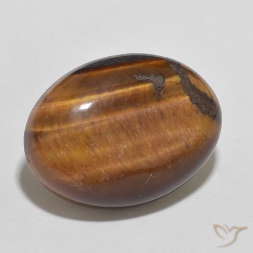 Olho de Tigre Marrom Quente Natural 11.39ct, oval, Opaco
