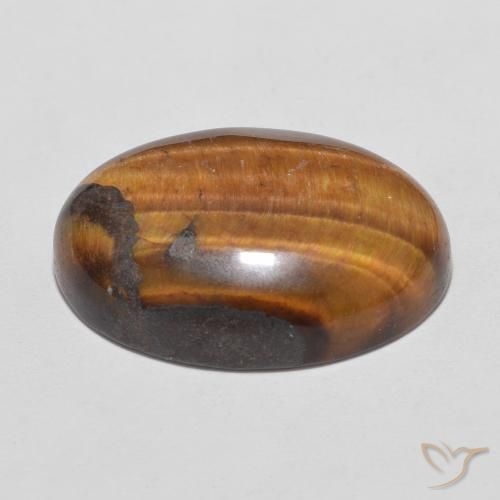 Olho de Tigre Marrom Quente Natural 11.39ct, oval, Opaco