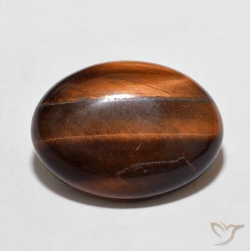 10.65ct Natural Castanho Canela Profundo Olho de Tigre, oval, Opaco