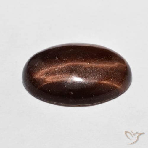 Olho de Tigre Marrom avermelhado Natural 9.08ct, oval, Opaco