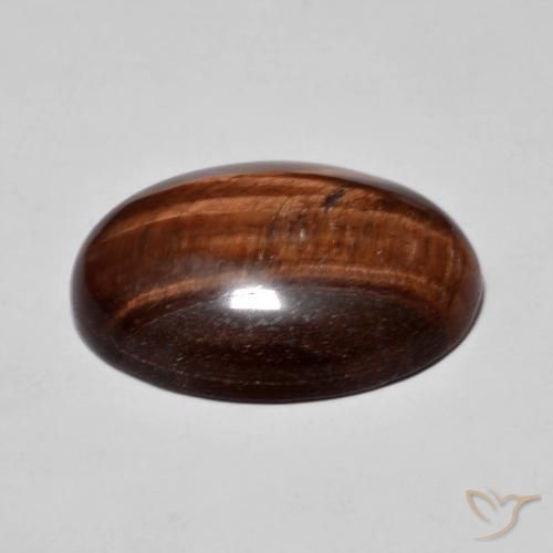 Olho de Tigre Gingerbread Marrom Natural 9.88ct, oval, Opaco