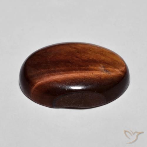 Olho de Tigre Medium Dark-Brown Natural 10.42ct, oval, Opaco