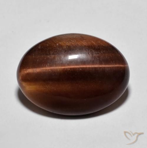 8.96ct Natural Gingerbread Marrom Olho de Tigre, oval, Opaco