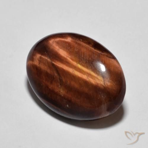 Olho de Tigre Gingerbread Marrom Natural 9.67ct, oval, Opaco