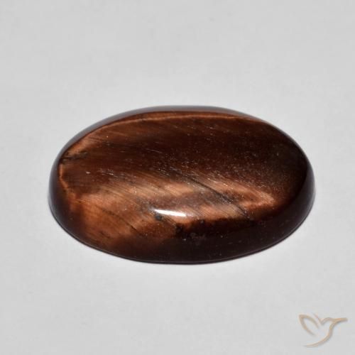 Olho de Tigre Gingerbread Marrom Natural 9.94ct, oval, Opaco