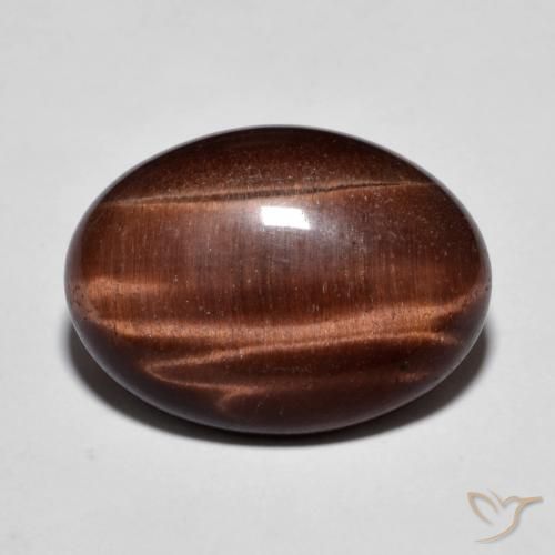 9.58ct Natural Gingerbread Marrom Olho de Tigre, oval, Opaco
