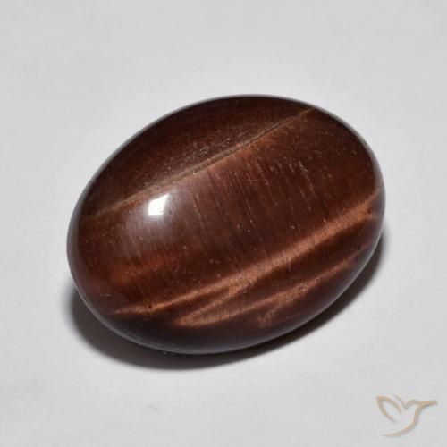 Olho de Tigre Gingerbread Marrom Natural 9.58ct, oval, Opaco