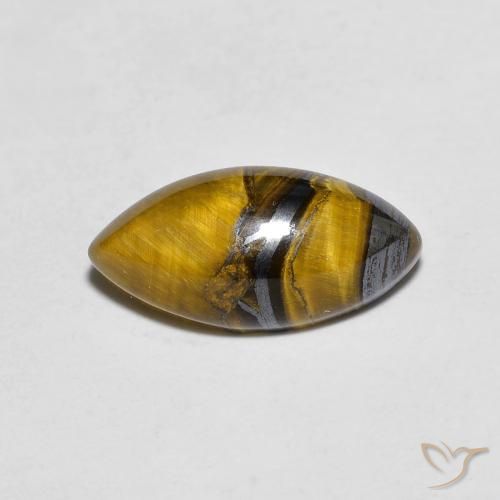 Olho de Tigre Marrom dourado Natural 2.04ct, Marquesa, Opaco