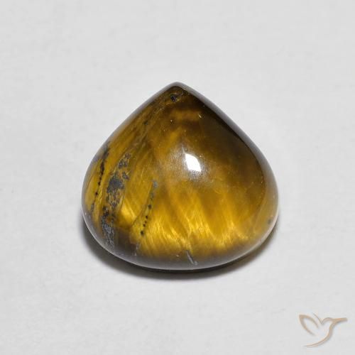 1.98ct Natural Marrom Quente Olho de Tigre, Formato de pêra, Opaco