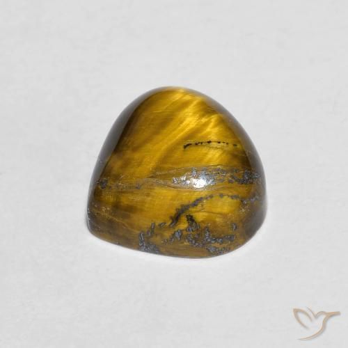 Olho de Tigre Marrom Quente Natural 1.98ct, Formato de pêra, Opaco