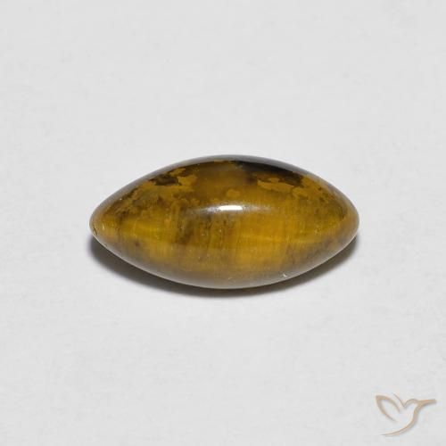 1.32ct Natural Marrom dourado Olho de Tigre, Marquesa, Opaco