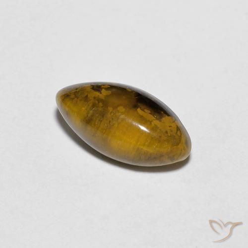 Olho de Tigre Marrom dourado Natural 1.32ct, Marquesa, Opaco