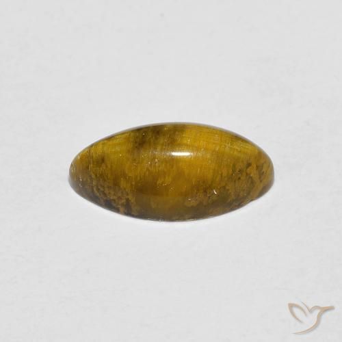 Olho de Tigre Marrom dourado Natural 1.32ct, Marquesa, Opaco