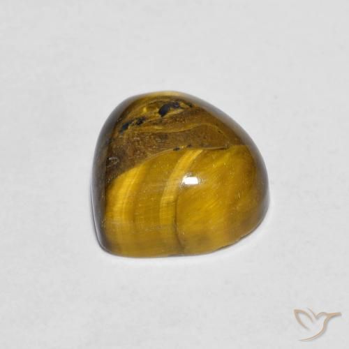 Olho de Tigre Marrom dourado Natural 2.00ct, Formato de pêra, Opaco
