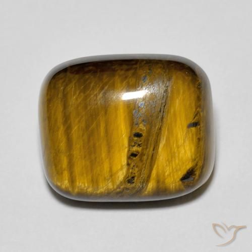 Olho de Tigre Marrom Quente Natural 9.01ct, Almofada, Opaco