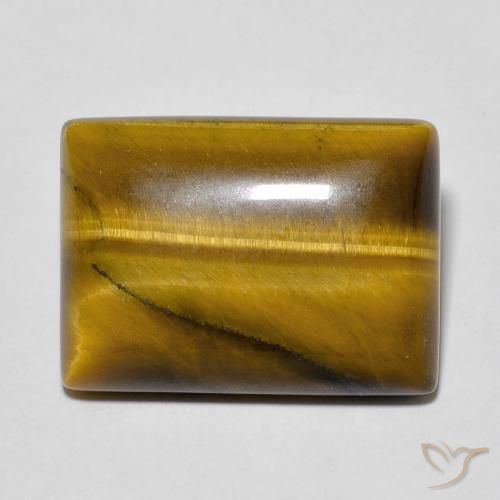 Olho de Tigre Marrom Quente Natural 13.18ct, baguete, Opaco