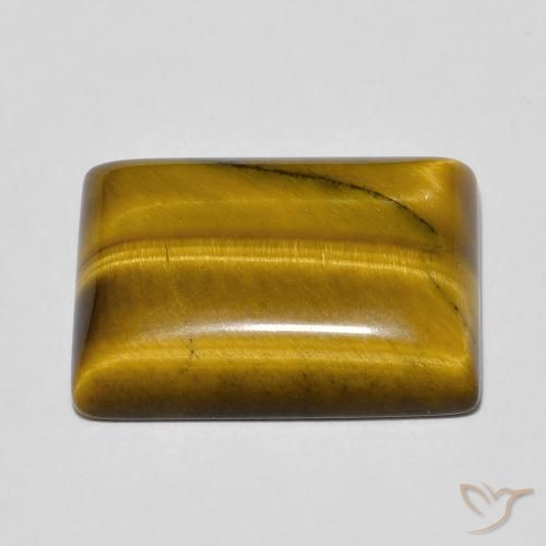 Olho de Tigre Marrom Quente Natural 13.18ct, baguete, Opaco