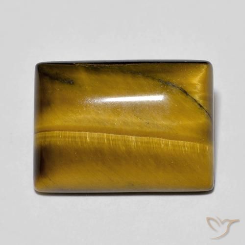 12.55ct Natural Marrom dourado Olho de Tigre, baguete, Opaco