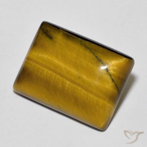Olho de Tigre Marrom dourado Natural 12.55ct, baguete, Opaco