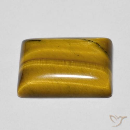 Olho de Tigre Marrom dourado Natural 12.55ct, baguete, Opaco