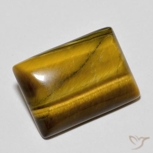 11.93ct Natural Castanho médio Olho de Tigre, baguete, Opaco