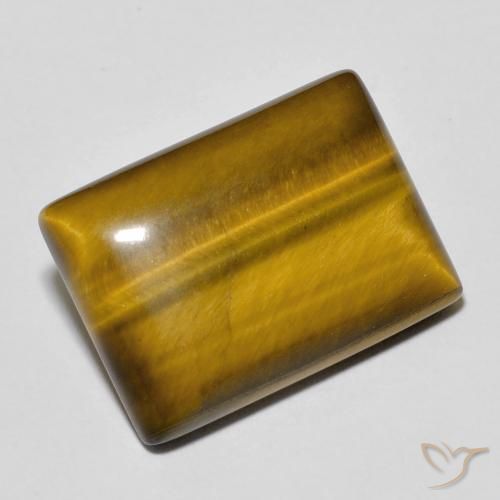 Olho de Tigre Marrom dourado Natural 12.54ct, baguete, Opaco
