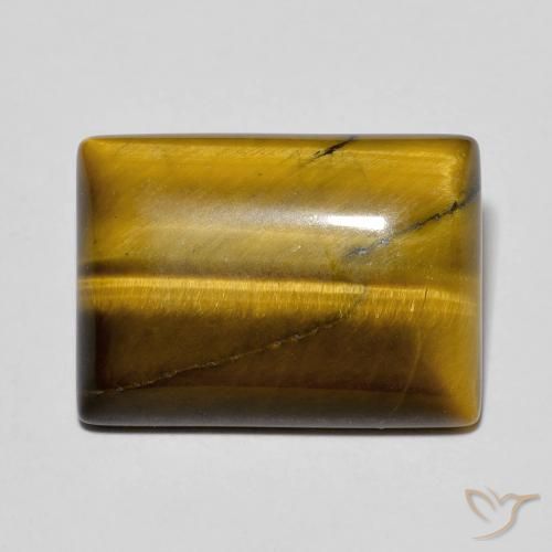 11.56ct Natural Marrom Quente Olho de Tigre, baguete, Opaco