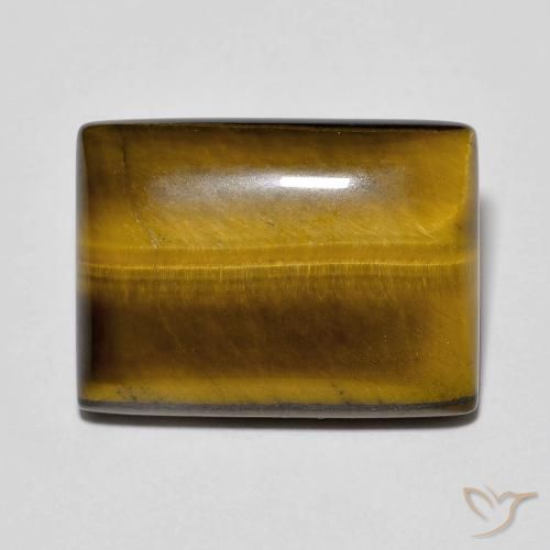 13.15ct Natural Castanho médio Olho de Tigre, baguete, Opaco